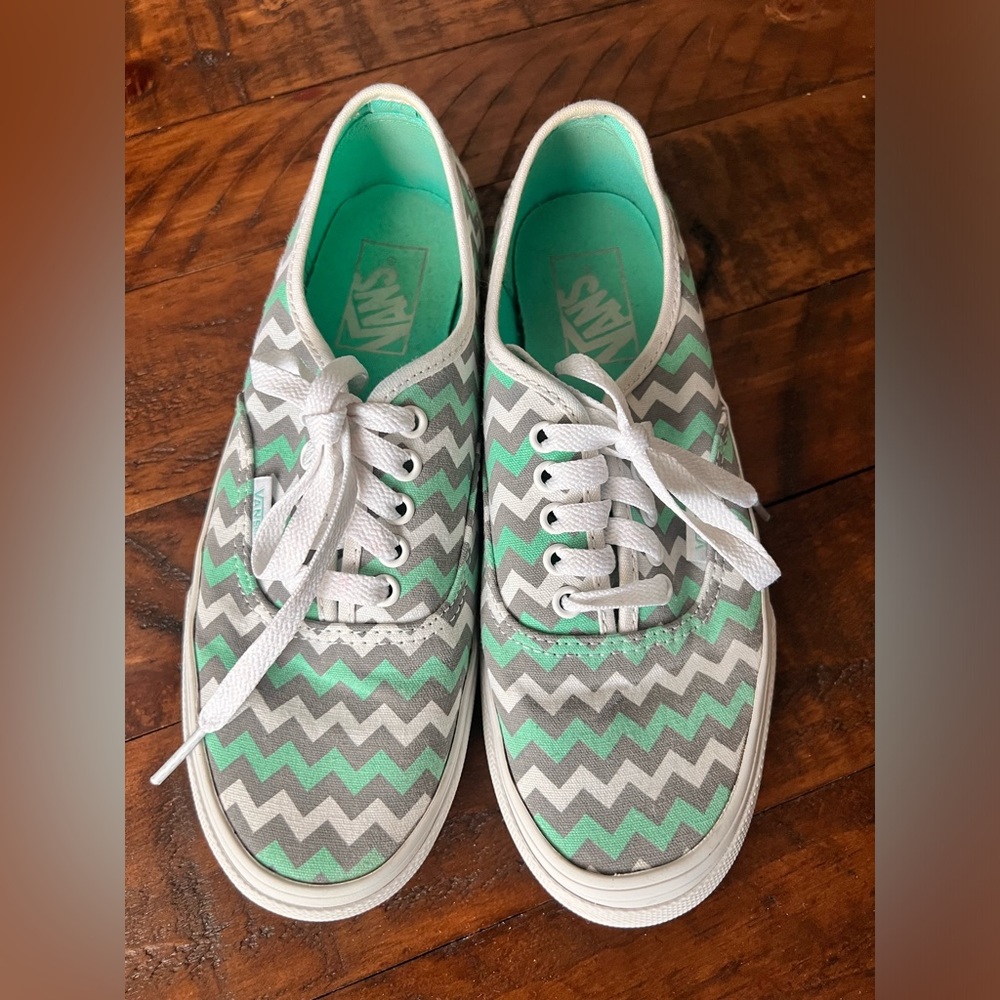 Spring Chevron Print Vans | Unisex Shoes | Women’s Size 7 | Mens Size 5.5